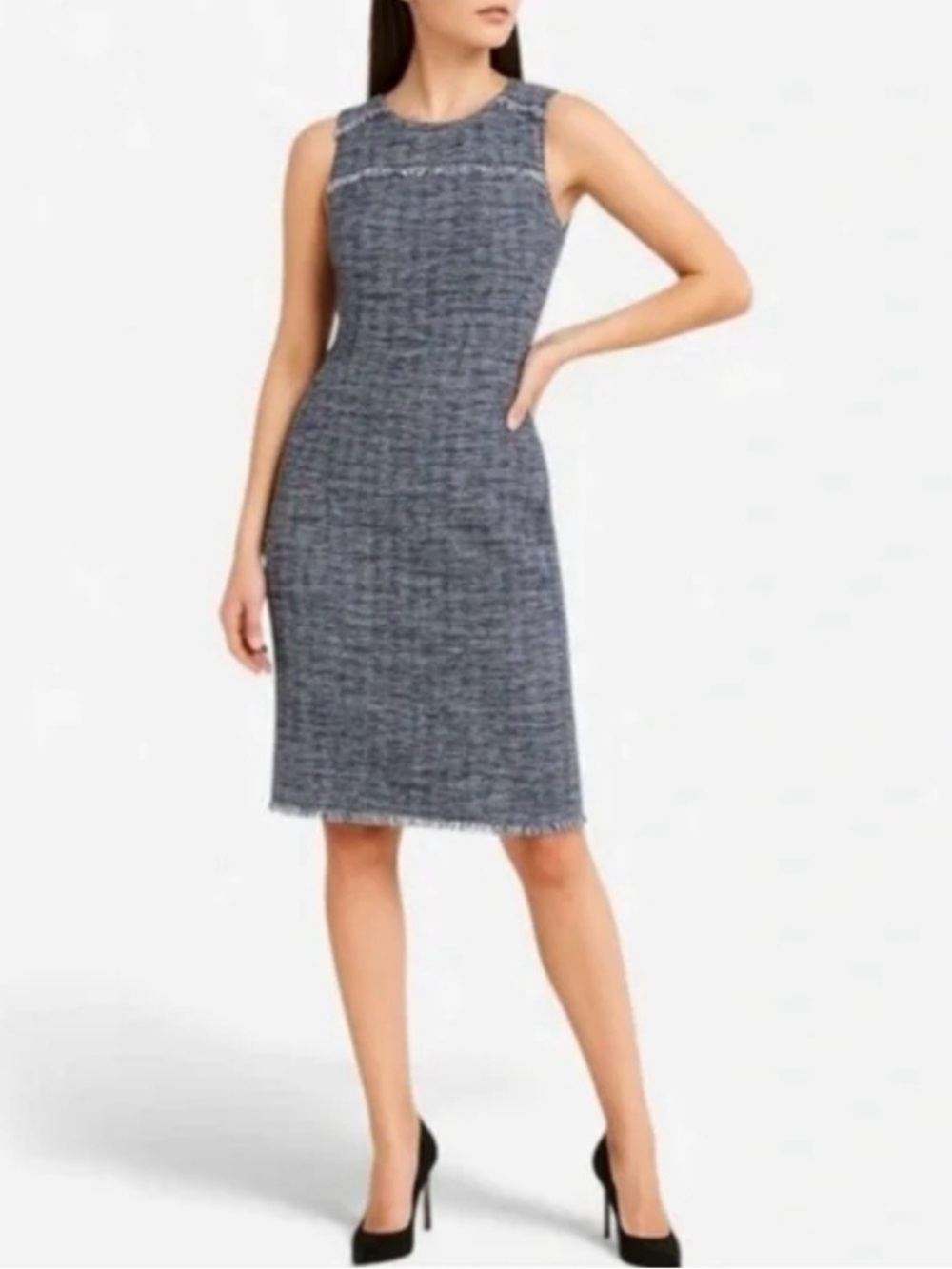 J. Crew Tweed Fringe Sheath Dress Size 4